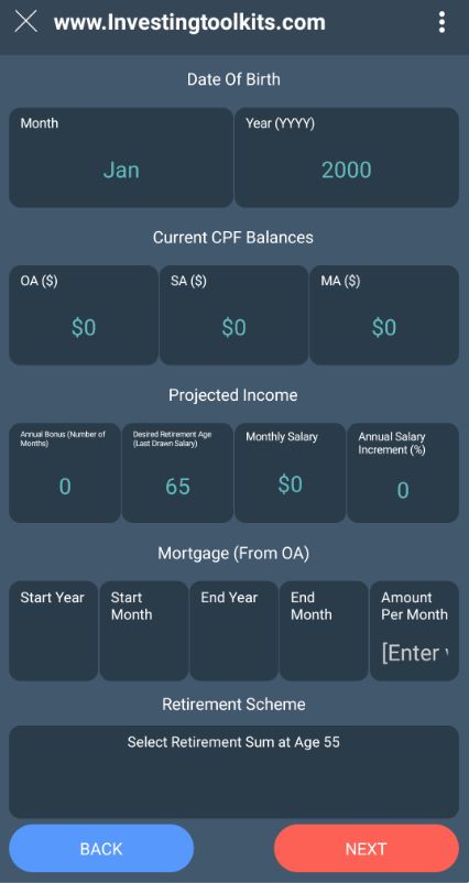 CPF Calculator - Main Page
